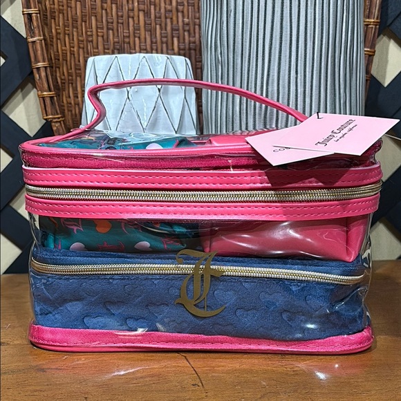 Juicy Couture Handbags - NWT Juicy Couture Women's Four Cosmetic Skincare Toiletry Jewelry Nested Bag